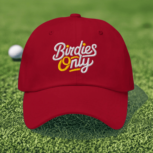 Birdies Only Quirky Embroidered Golf Cap - Funny Golf Tee by Swing Epic