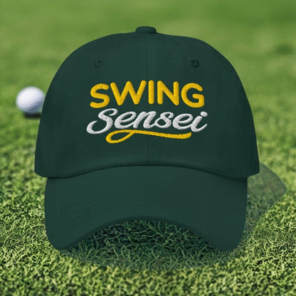 Swing Sensei Fun Quirky Embroidered Golf Cap - Funny Golf Tee by Swing Epic