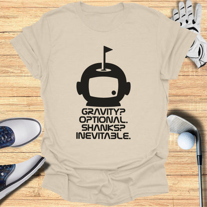 Retro Golf Themed Shirt Gravity Optional Shanks Inevitable