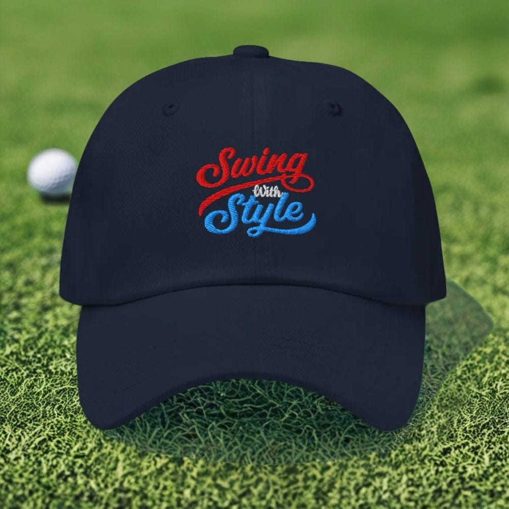 Swing with Purpose Play with Passion Embroidered Golf Cap - Funny Golf Tee by Swing Epic