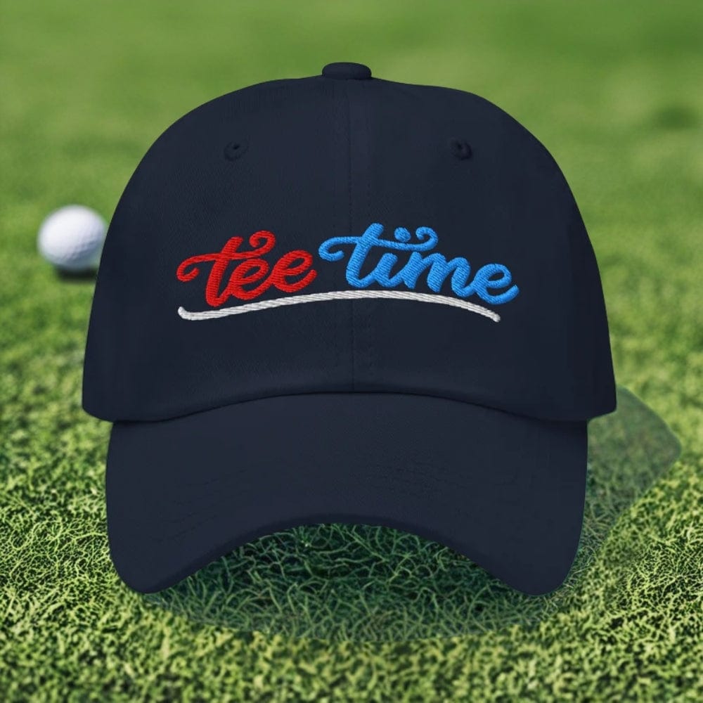 Tee Time Embroidered Golf Cap - Funny Golf Tee by Swing Epic