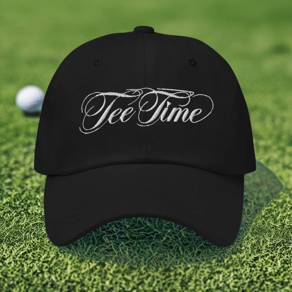 Tee Time Engaging Fun Embroidered Golf Cap - Funny Golf Tee by Swing Epic