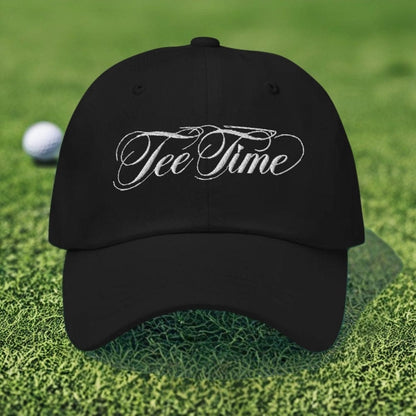 Tee Time Engaging Fun Embroidered Golf Cap - Funny Golf Tee by Swing Epic