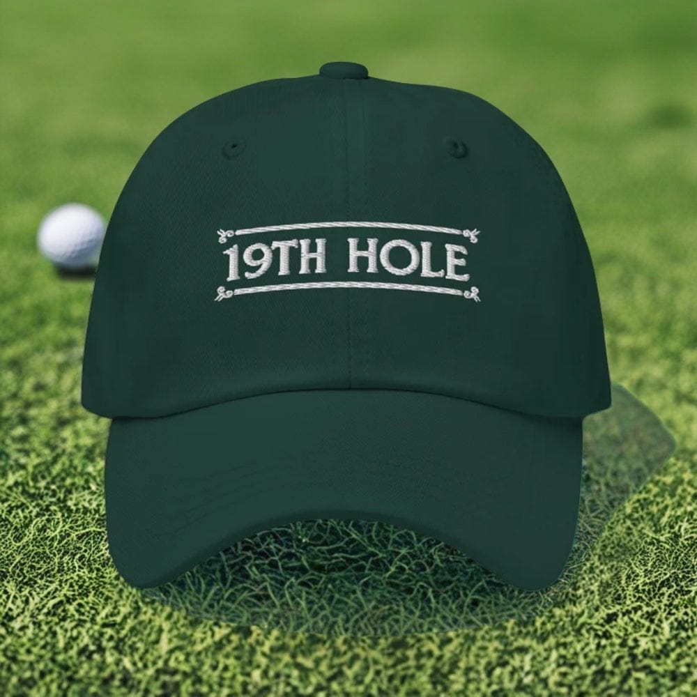 The 19th Hole Embroidered Golf Cap - Funny Golf Tee by Swing Epic