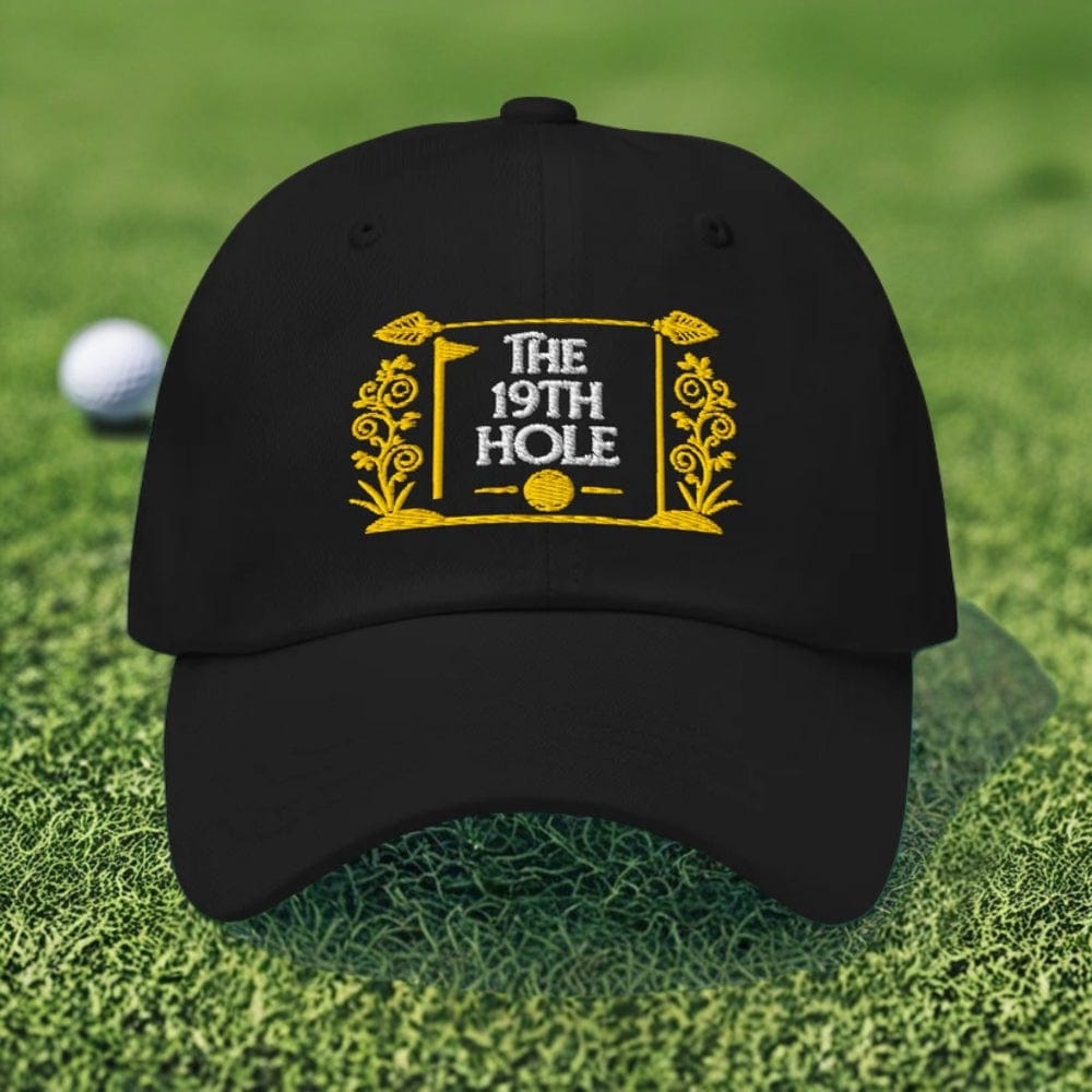 The 19th Hole Fun Embroidered Golf Cap - Funny Golf Tee by Swing Epic