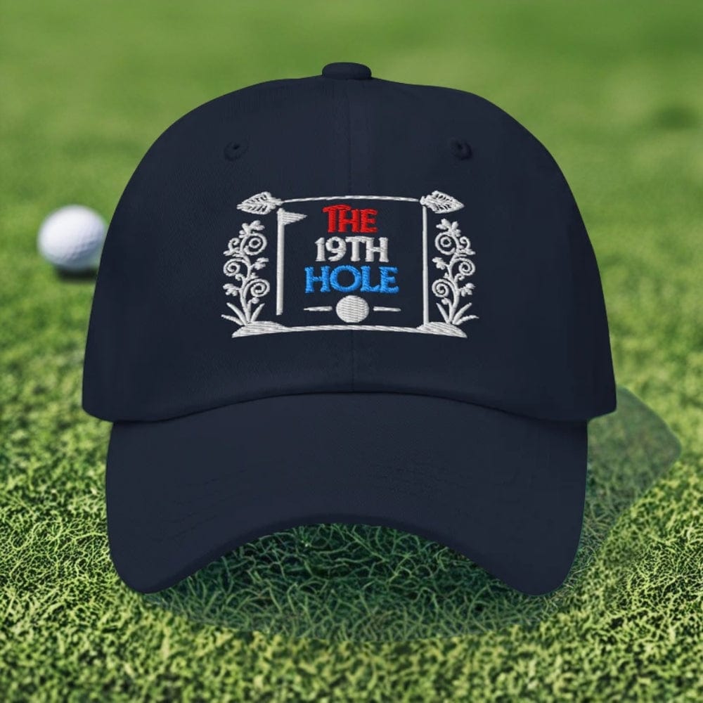 The 19th Hole Fun Embroidered Golf Cap - Funny Golf Tee by Swing Epic