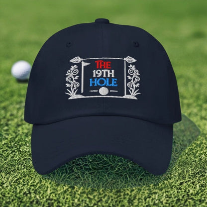 The 19th Hole Fun Embroidered Golf Cap - Funny Golf Tee by Swing Epic