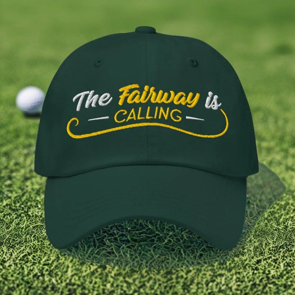 The Fairway is Calling Funny Embroidered Golf Cap - Funny Golf Tee by Swing Epic
