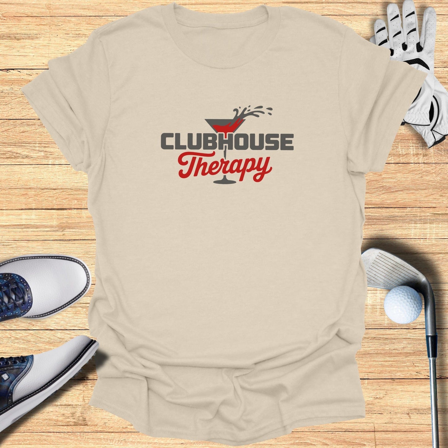 Clubhouse Therapy T-Shirt - Funny Golf Tee by Swing Epic