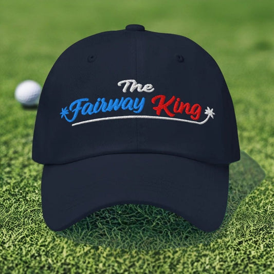 The Fairway King Embroidered Golf Cap - Funny Golf Tee by Swing Epic