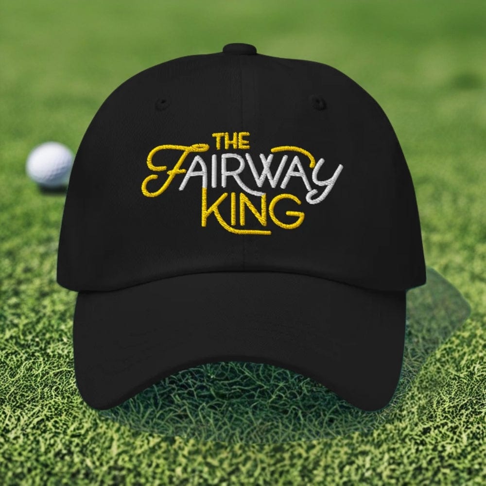 The Fairway King Embroidered Golf Cap - Funny Golf Tee by Swing Epic
