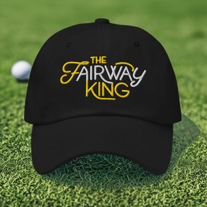 The Fairway King Embroidered Golf Cap - Funny Golf Tee by Swing Epic