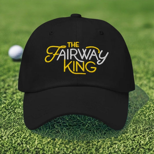 The Fairway King Embroidered Golf Cap - Funny Golf Tee by Swing Epic