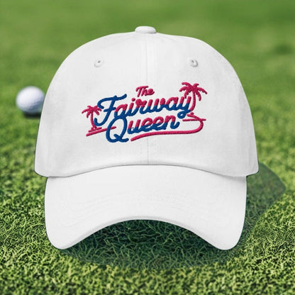 The Fairway Queen Embroidered Golf Cap - Funny Golf Tee by Swing Epic