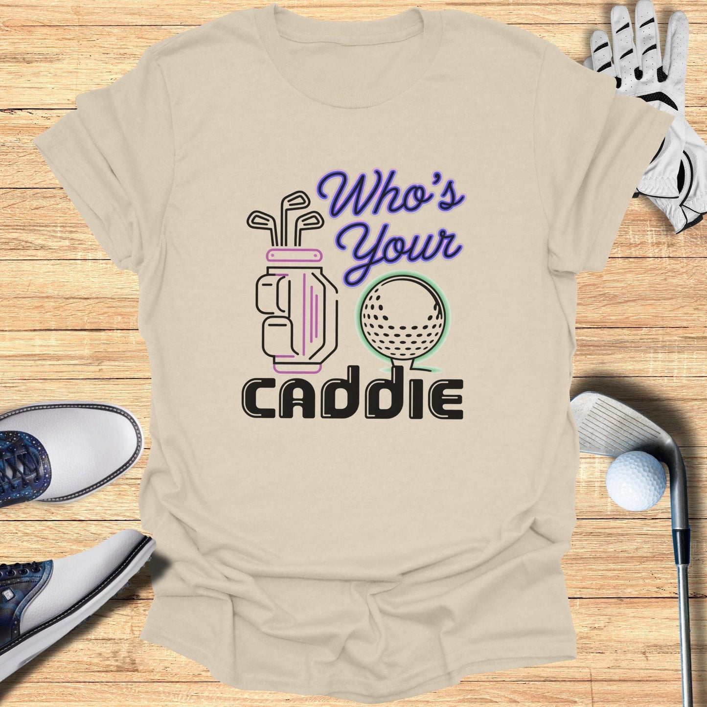 Who’s Your Caddie T-Shirt - Funny Golf Tee by Swing Epic