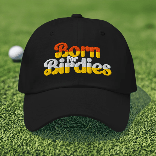 Born for Birdies Fun Sporty Embroidered Golf Cap - Funny Golf Tee by Swing Epic