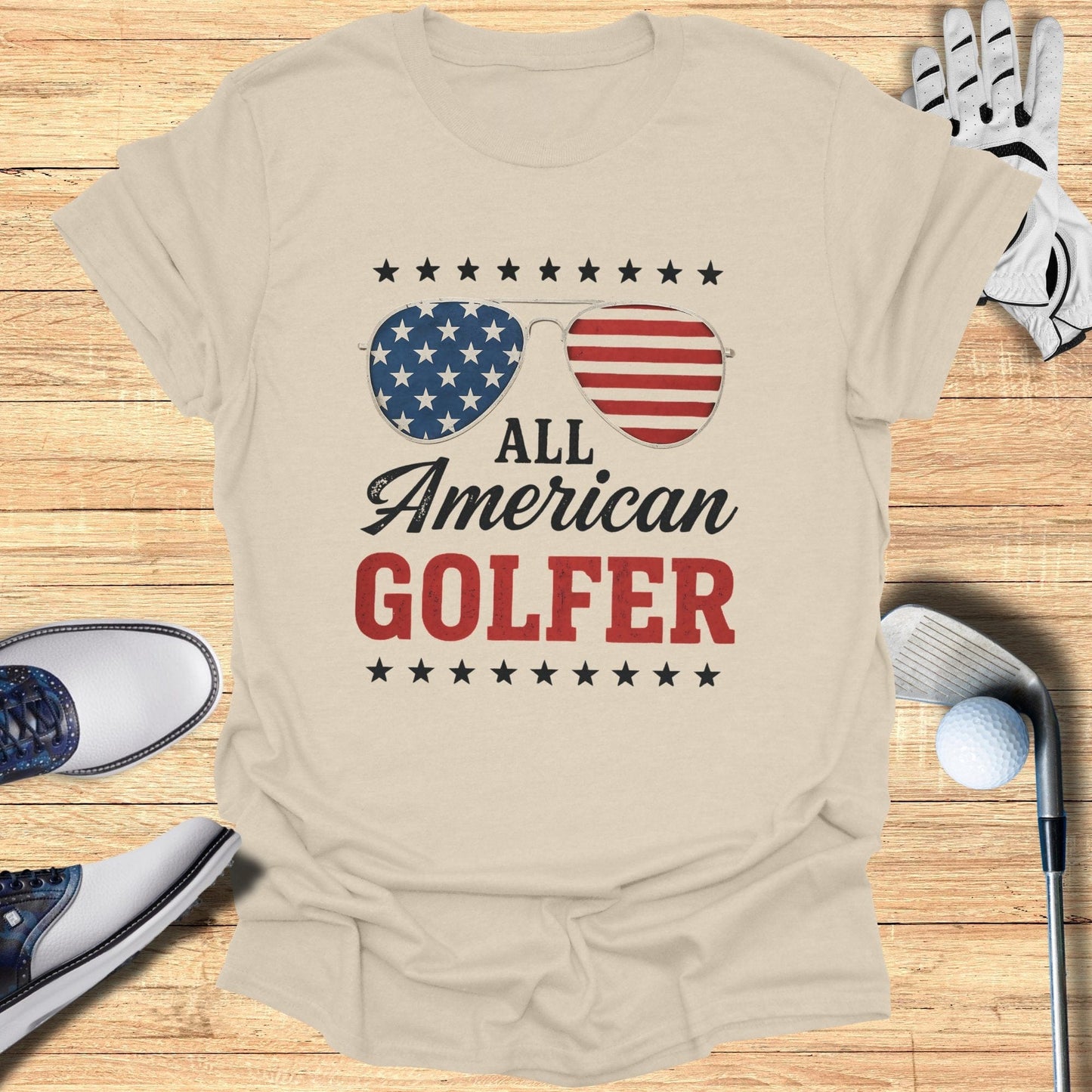 All American Golfer T-Shirt - Funny Golf Tee by Swing Epic