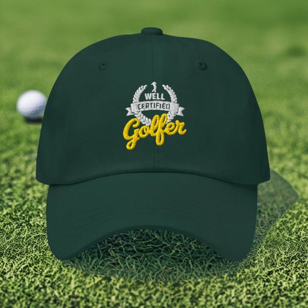 Well Certified Golfer Embroidered Golf Cap - Funny Golf Tee by Swing Epic