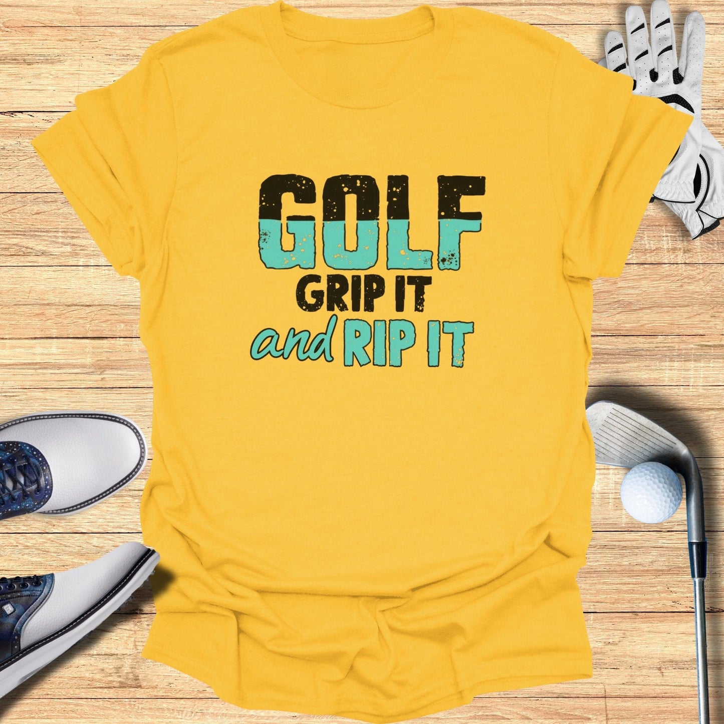 Golf Grip It And Rip It T-Shirt - Funny Golf Tee by Swing Epic