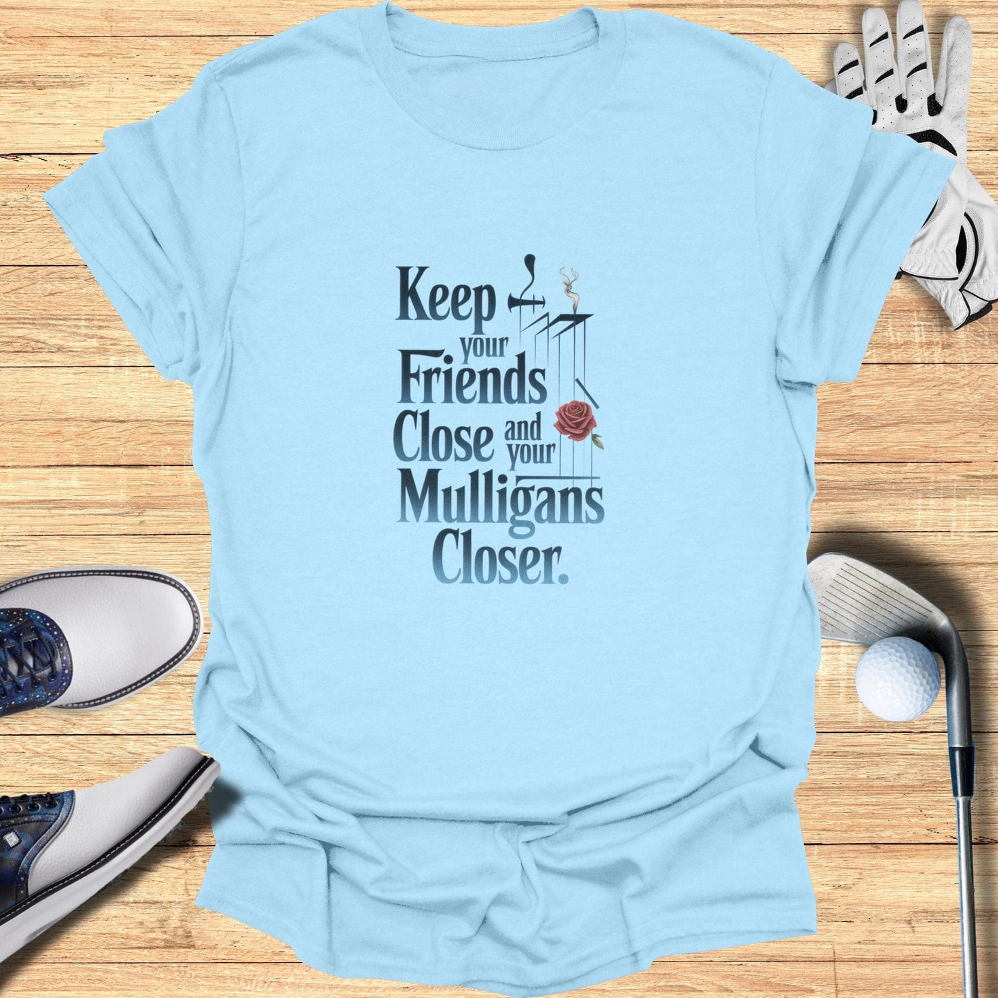 Keep Your Friends Close T-Shirt - Funny Golf Tee by Swing Epic