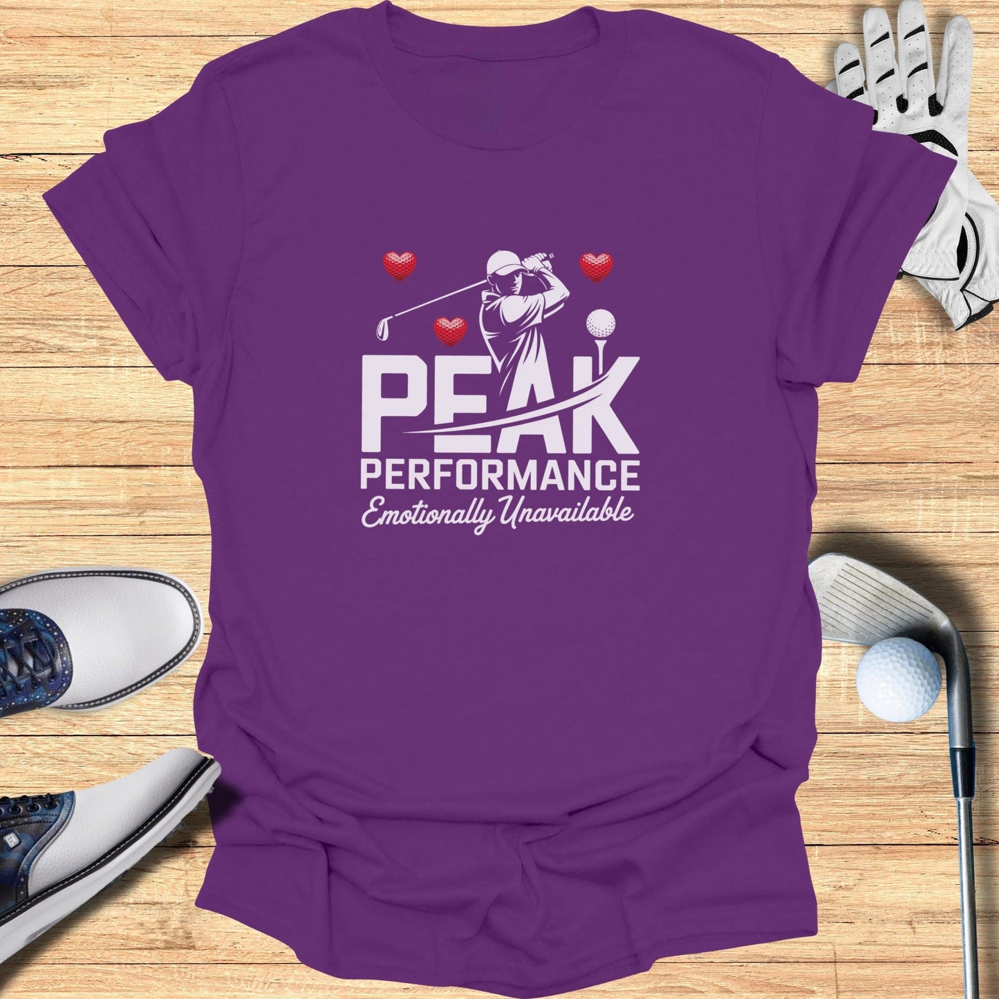 Peak Performance: Unavailable T-Shirt - Funny Golf Tee by Swing Epic