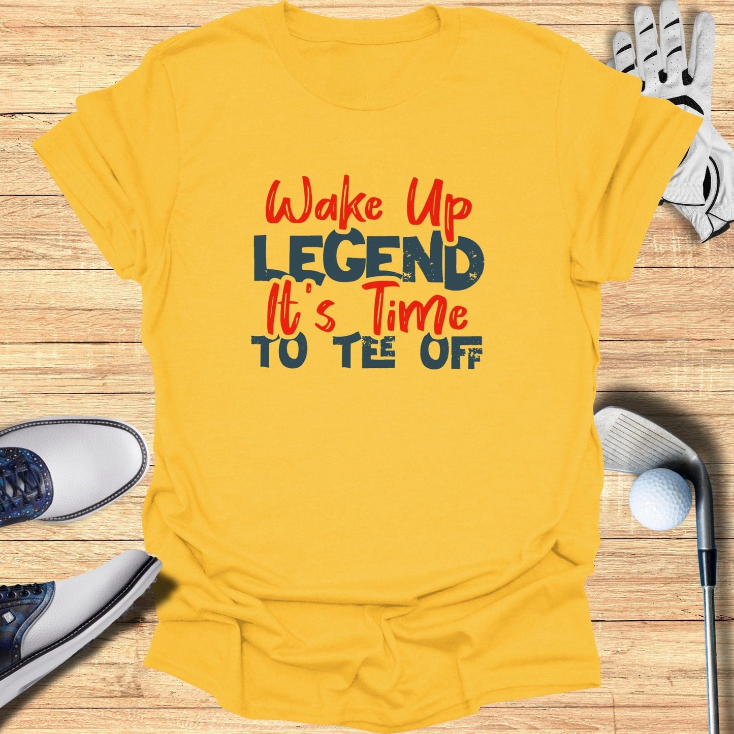 Wake Up Legend T-Shirt - Funny Golf Tee by Swing Epic