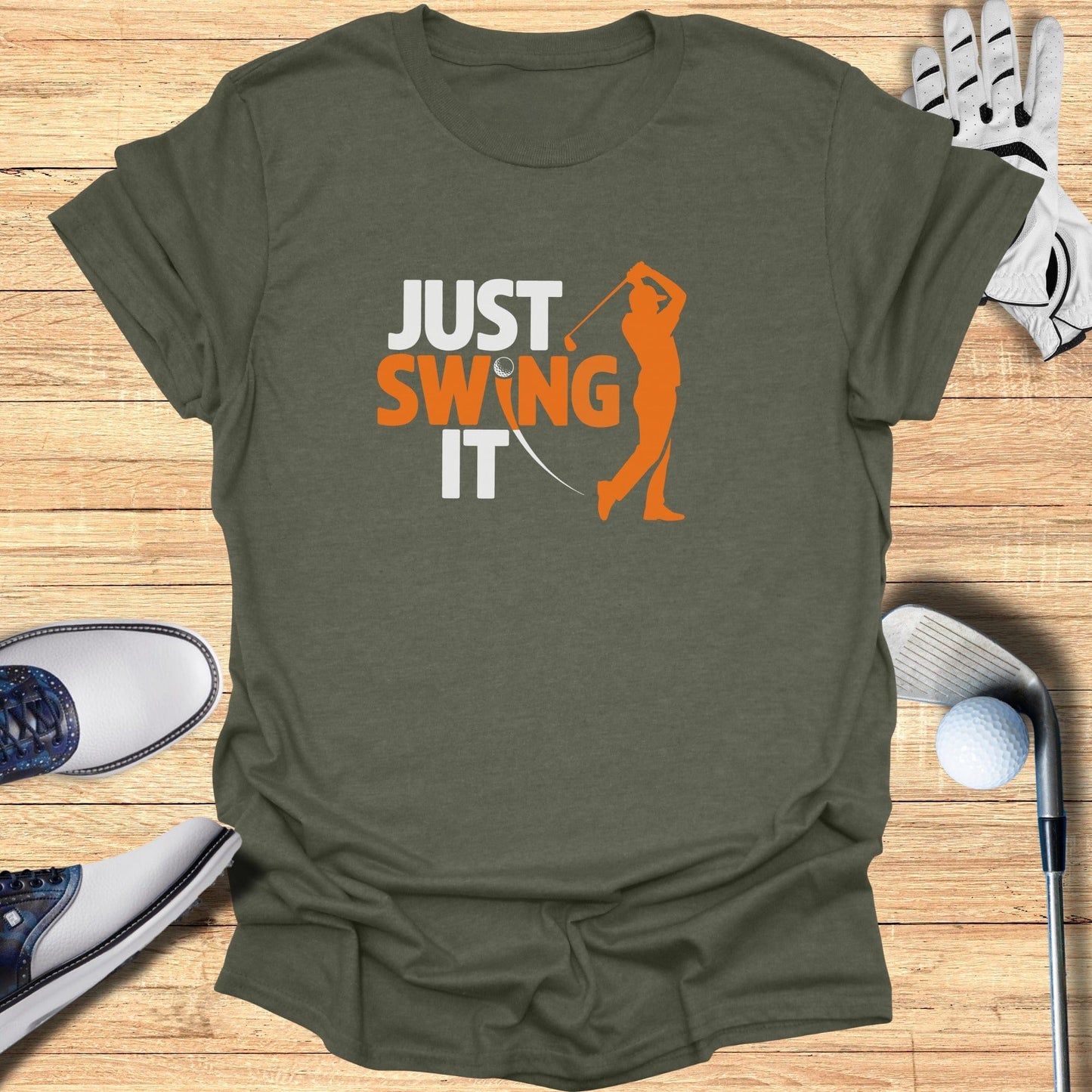 Just Swing It T-Shirt - Funny Golf Tee by Swing Epic