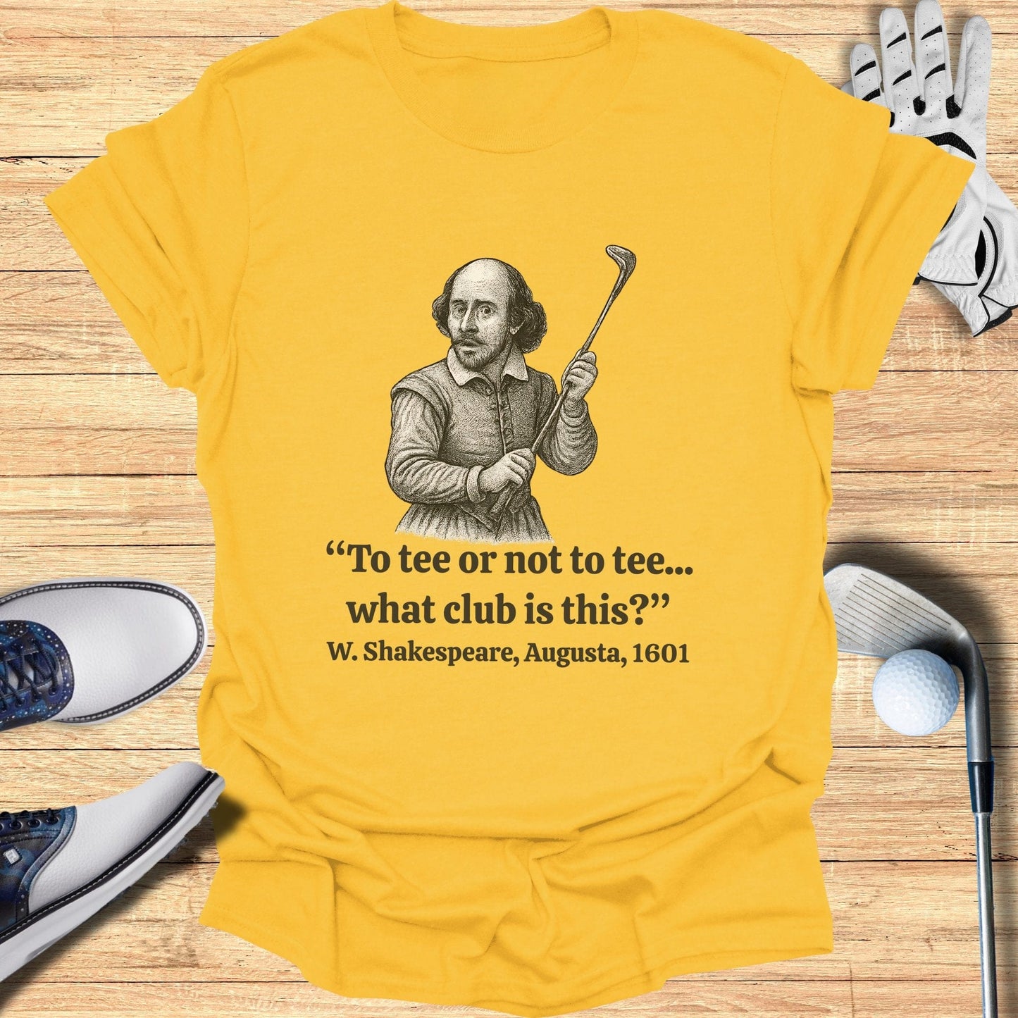 To Tee Or Not To Tee T-Shirt - Funny Golf Tee by Swing Epic