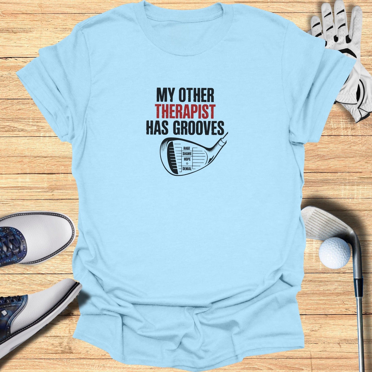 Grooved Therapy T-Shirt - Funny Golf Tee by Swing Epic