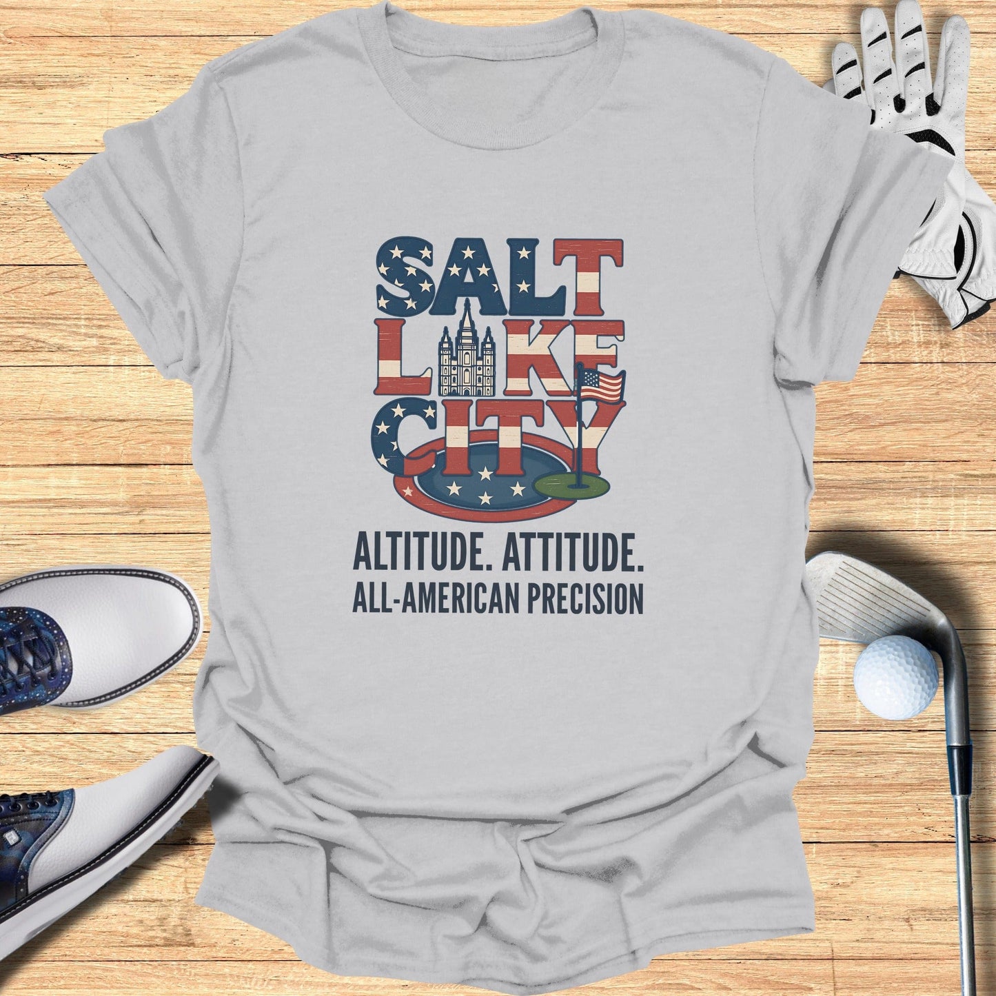 Salt Lake City Golf T-Shirt - Funny Golf Tee by Swing Epic