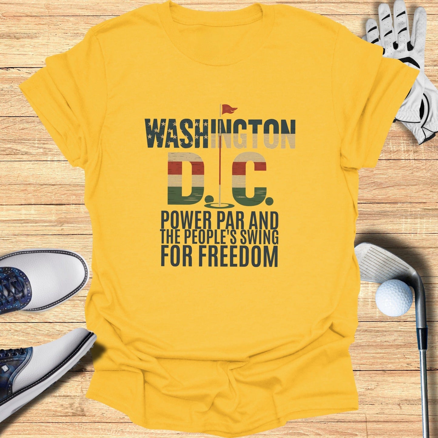 Washington DC Golf T-Shirt - Funny Golf Tee by Swing Epic