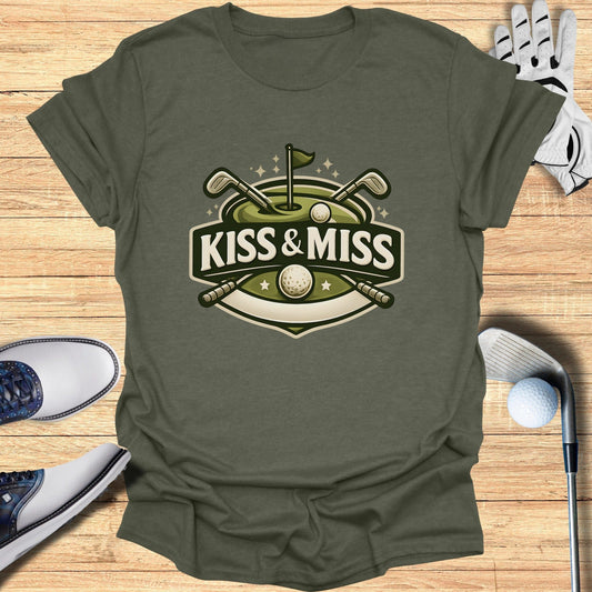 Kiss & Miss Golf Themed Graphic T-shirt