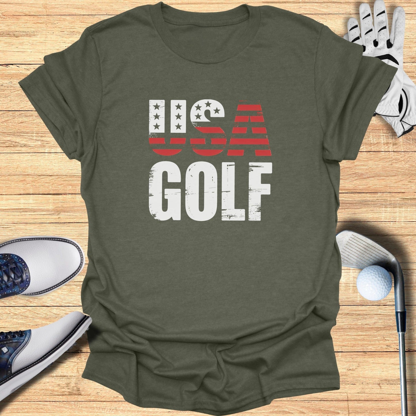 USA Golf T-Shirt - Funny Golf Tee by Swing Epic
