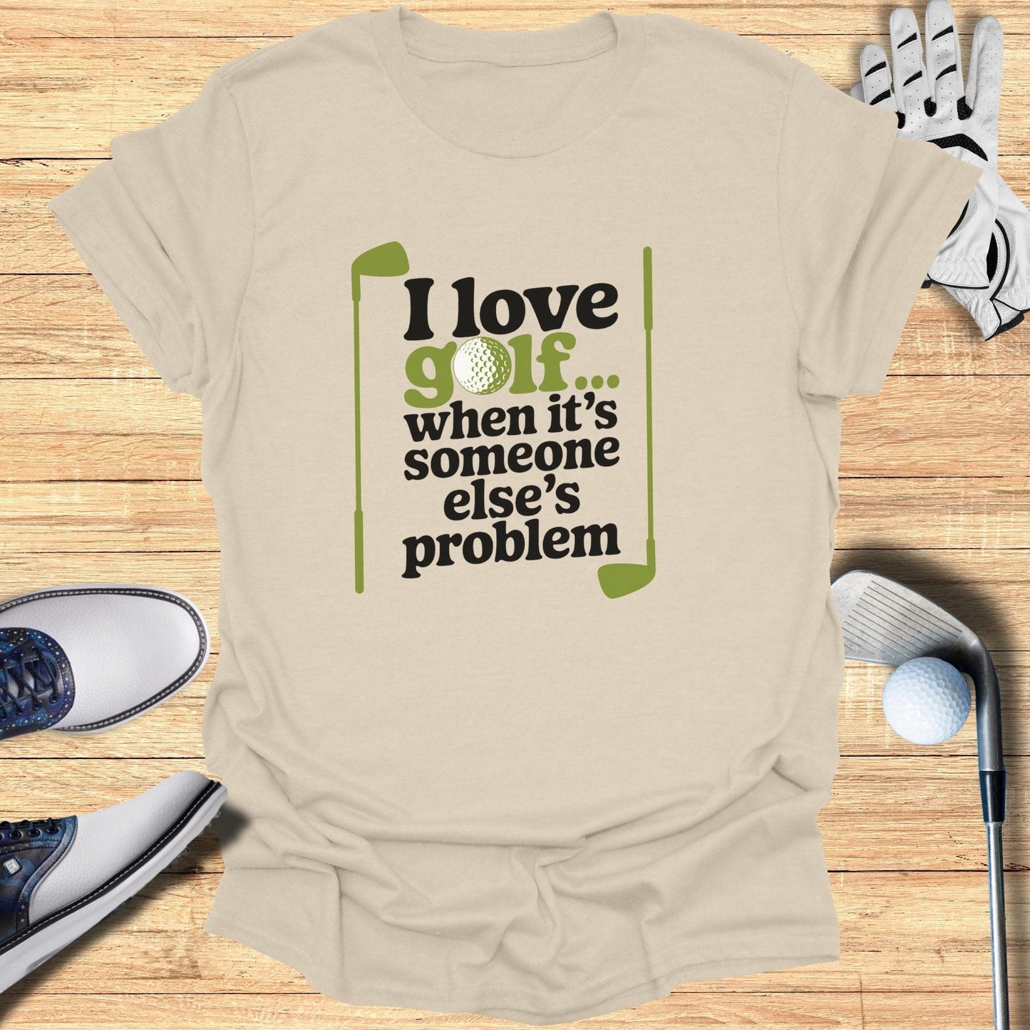 I love Golf T-Shirt - Funny Golf Tee by Swing Epic