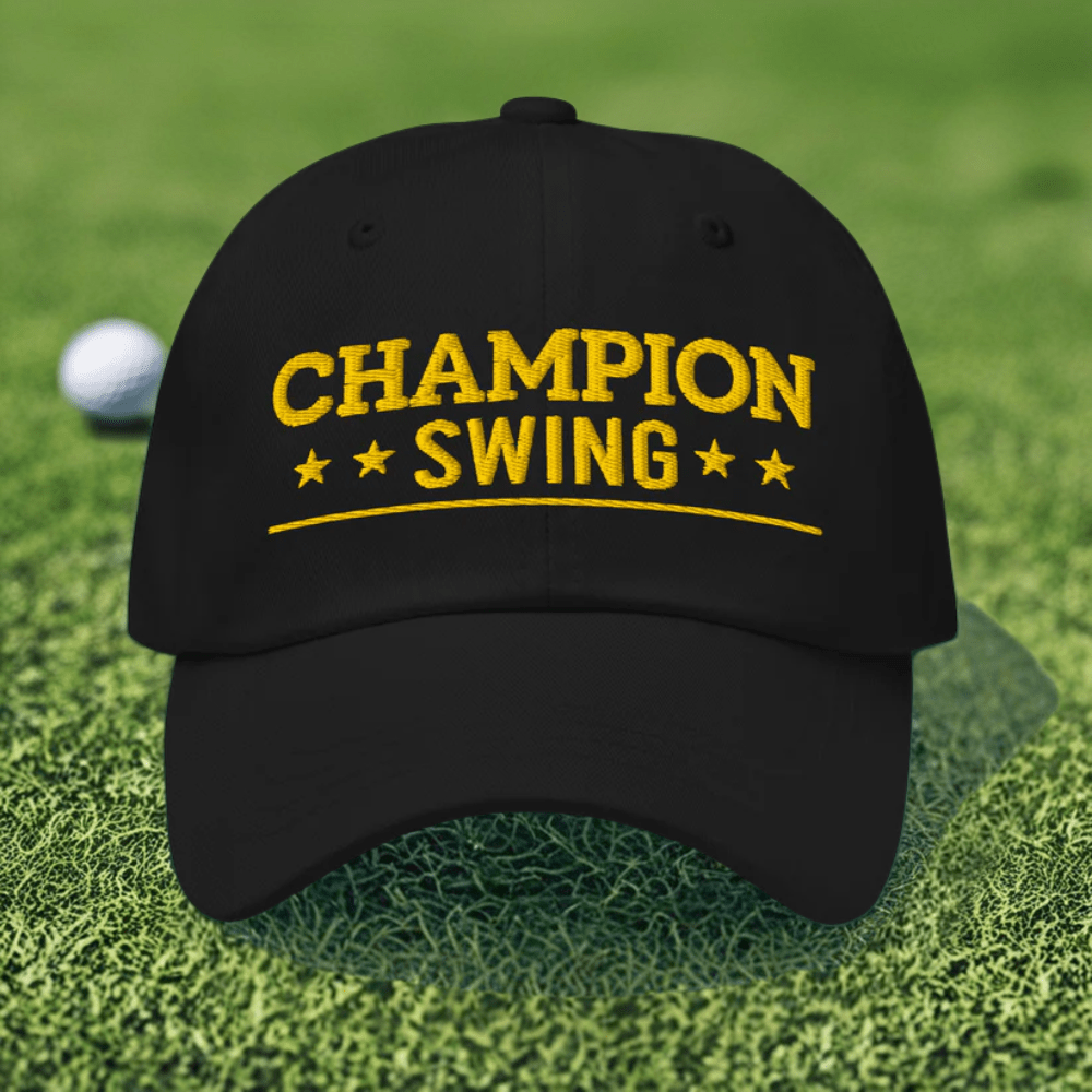 Champion Swing Embroidered Golf Cap - Funny Golf Tee by Swing Epic
