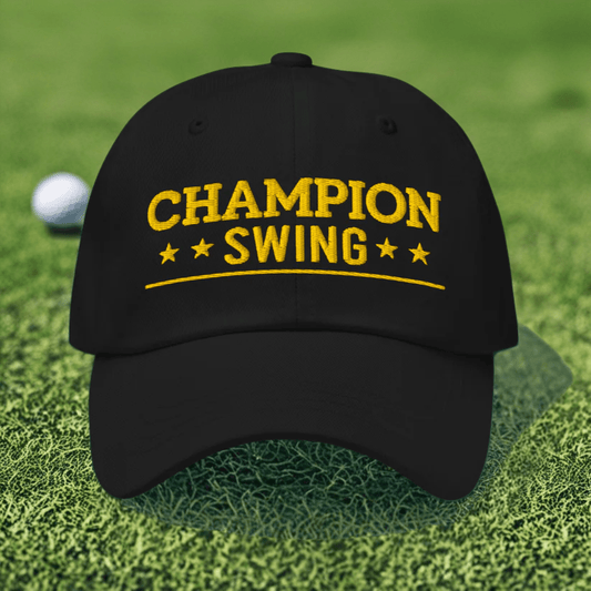Champion Swing Embroidered Golf Cap - Funny Golf Tee by Swing Epic