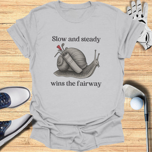 Slow and Steady Fairway T-Shirt - Funny Golf Tee by Swing Epic