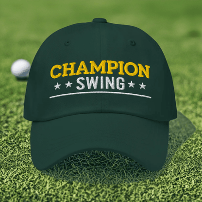 Champion Swing Star-Studded Fun Embroidered Golf Cap - Funny Golf Tee by Swing Epic