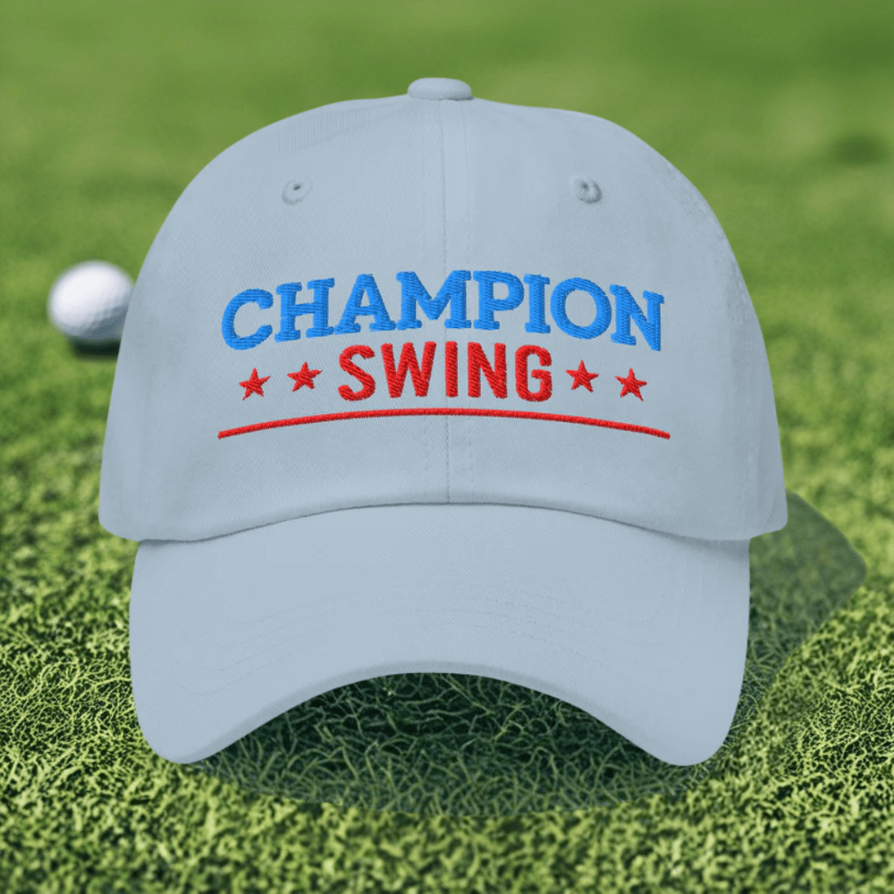 Champion Swing Star-Studded Fun Embroidered Golf Cap - Funny Golf Tee by Swing Epic