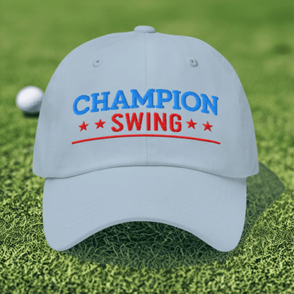 Champion Swing Star-Studded Fun Embroidered Golf Cap - Funny Golf Tee by Swing Epic