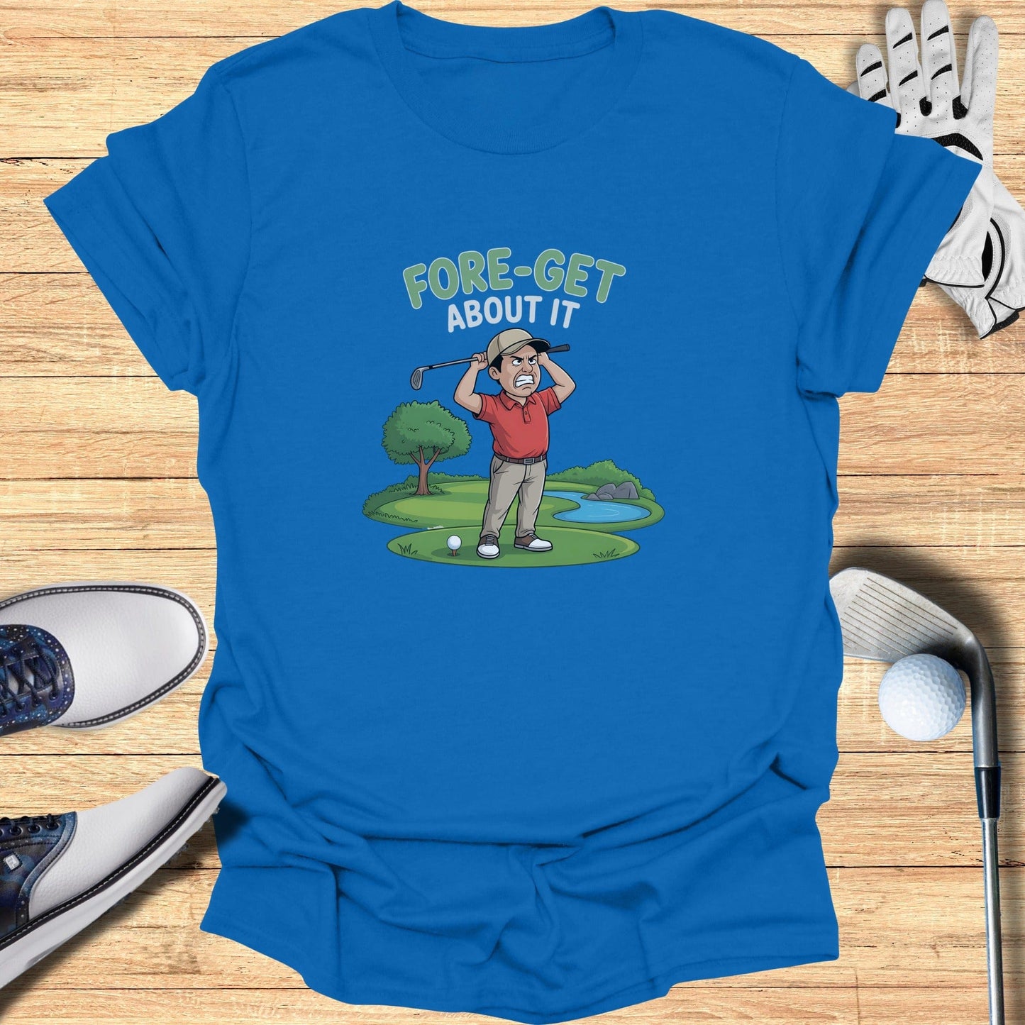 Fore-Get About It T-Shirt - Funny Golf Tee by Swing Epic