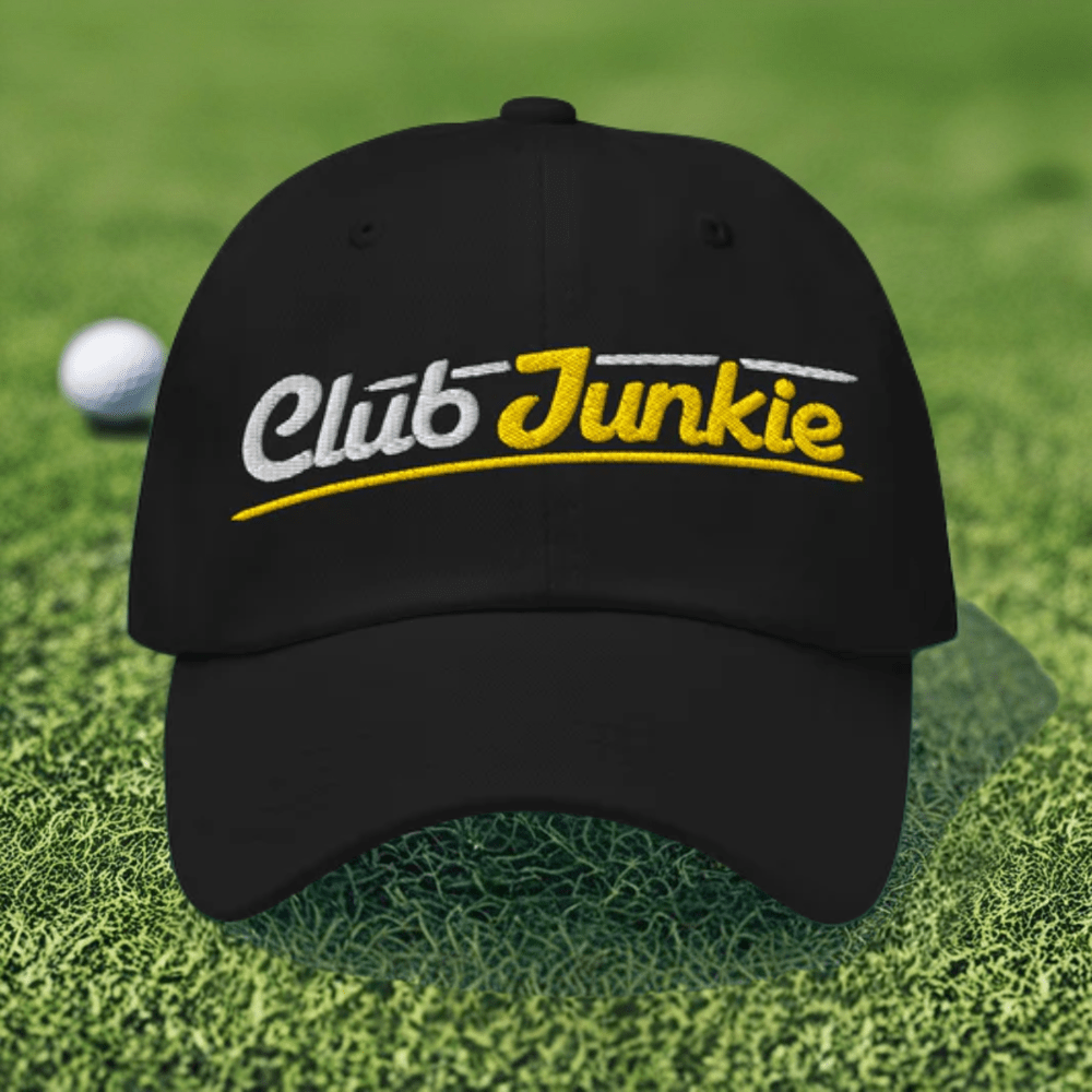 Club Junkie Embroidered Golf Cap - Funny Golf Tee by Swing Epic
