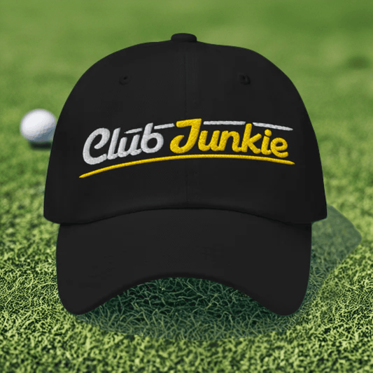 Club Junkie Embroidered Golf Cap - Funny Golf Tee by Swing Epic