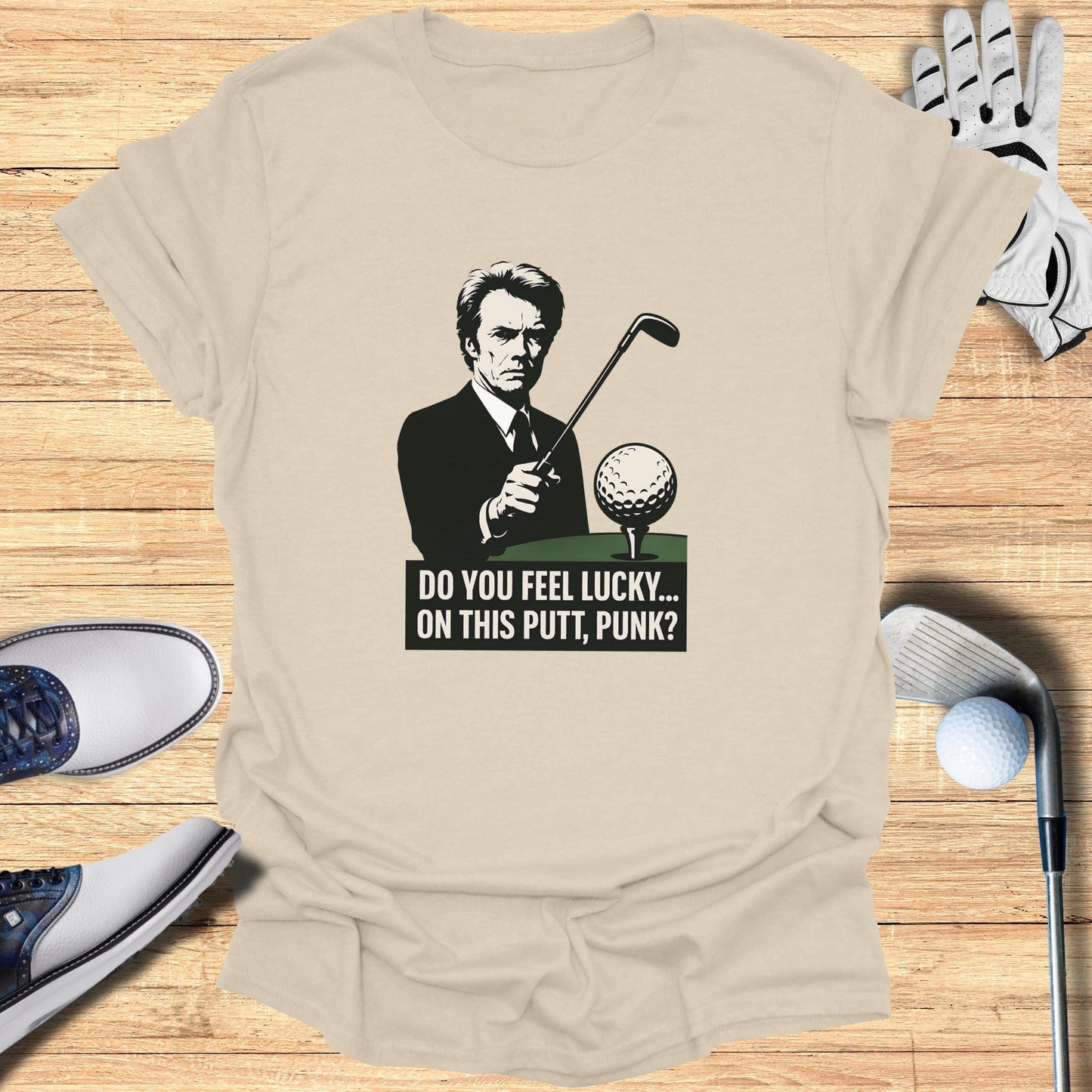 Do You Feel Lucky, Putt? T-Shirt - Funny Golf Tee by Swing Epic