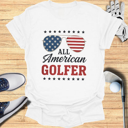 All American Golfer T-Shirt - Funny Golf Tee by Swing Epic