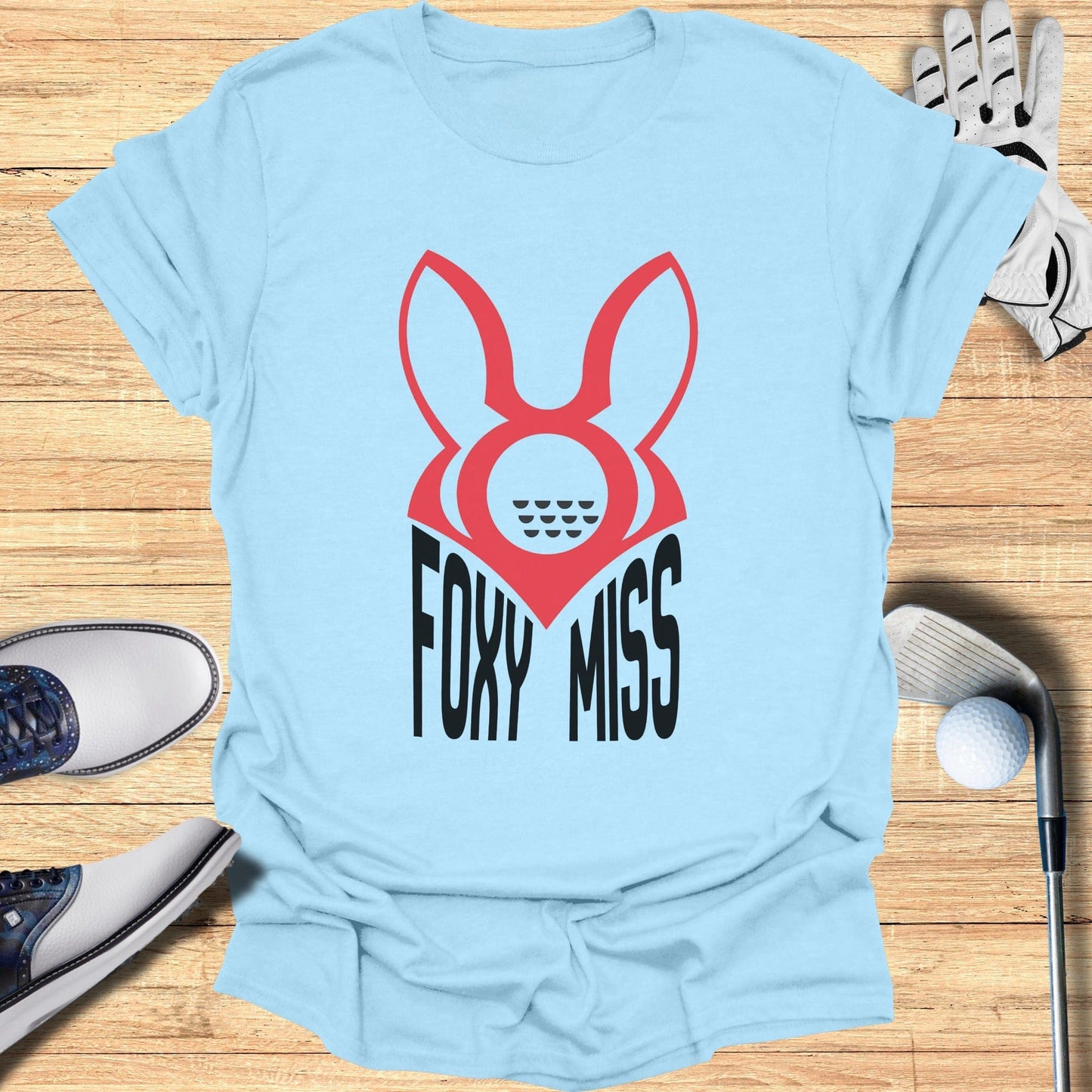 Foxy Miss Golf Themed Graphic Tee Product