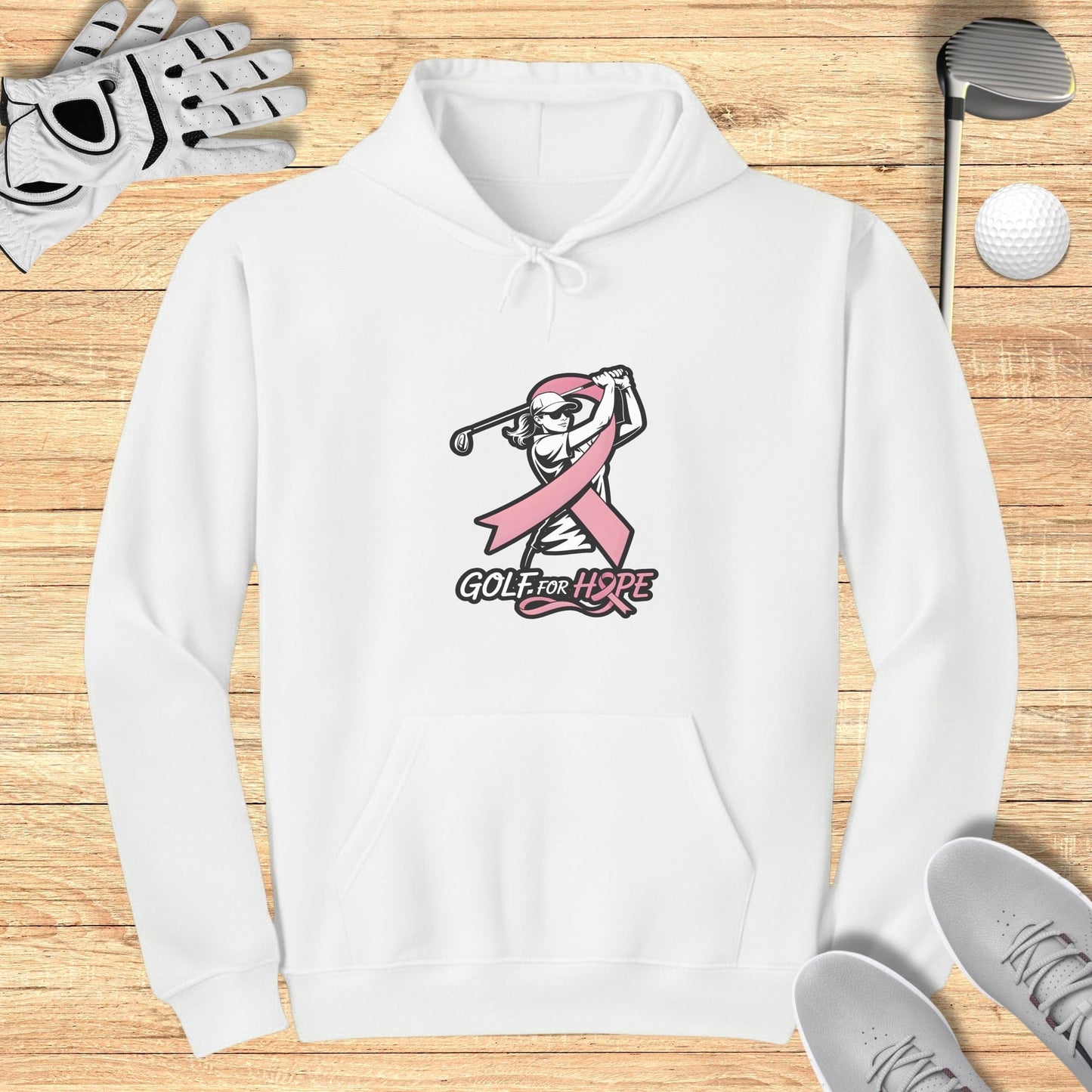 Golf for Hope Hoodie for Athletic Enthusiasts