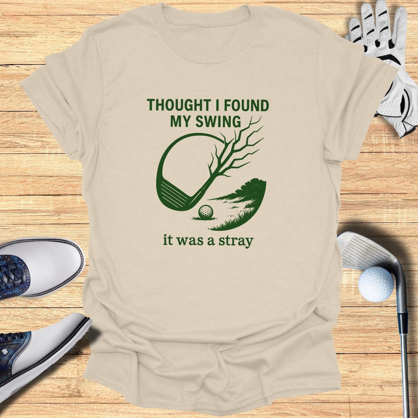 Stray Swing T-Shirt - Funny Golf Tee by Swing Epic