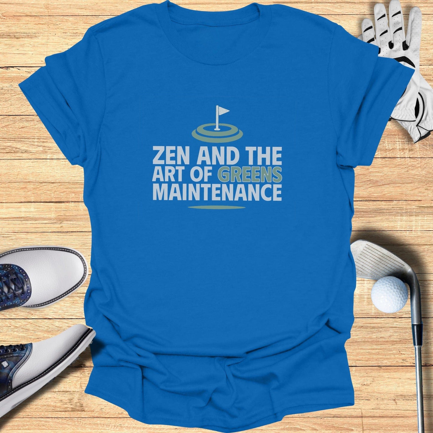 Zen And The Green T-Shirt - Funny Golf Tee by Swing Epic