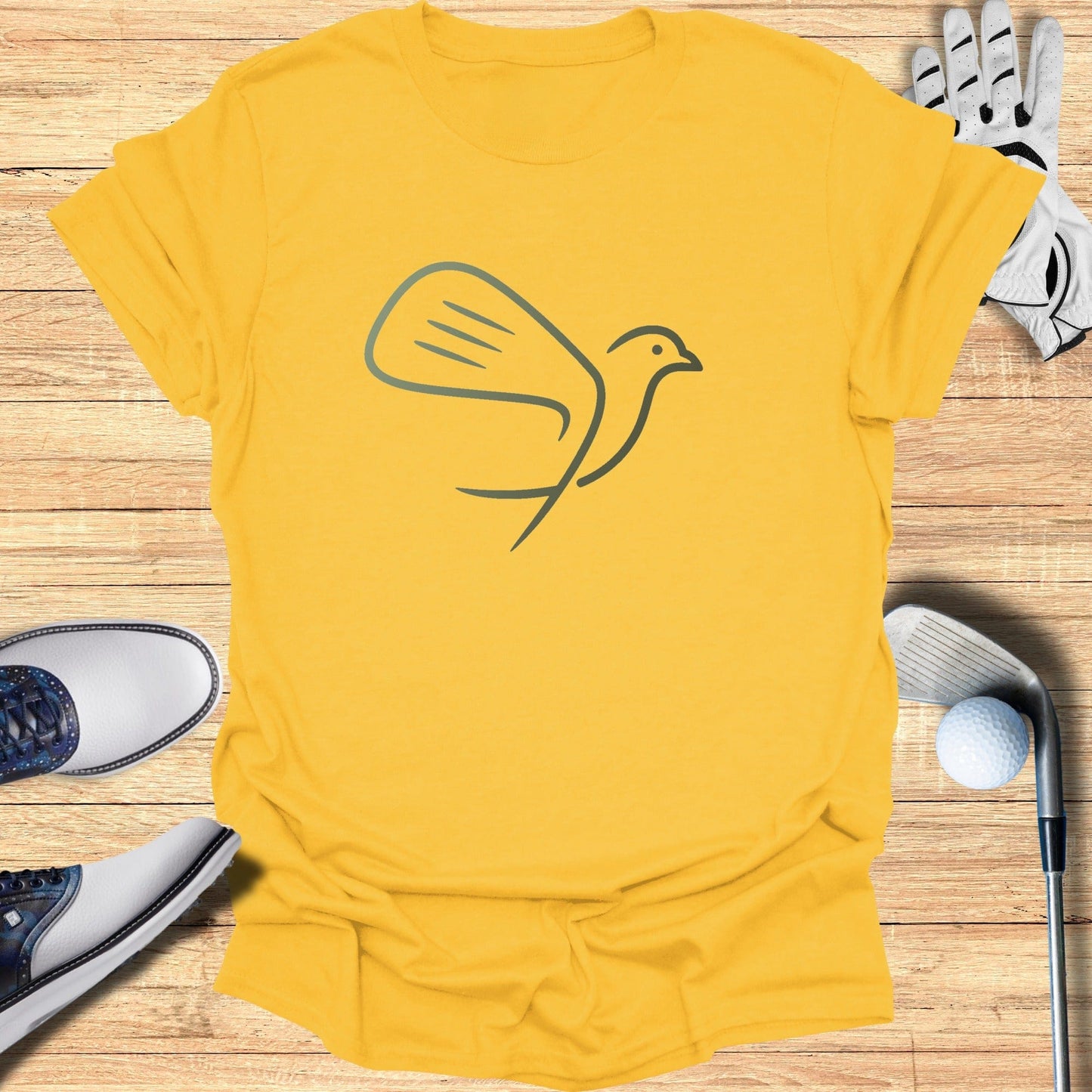 Birdie in Flight T-Shirt - Funny Golf Tee by Swing Epic